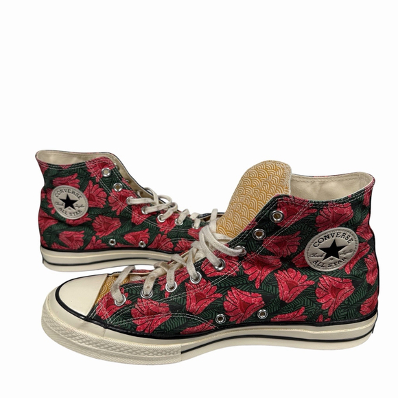 Converse Chuck 70 High Top Culture Weave Floral Multi Mens Size 11.5 - Picture 2 of 7